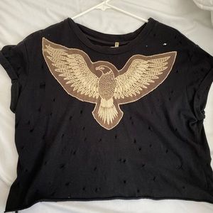 LF Emma & Sam Cropped Eagle Shirt